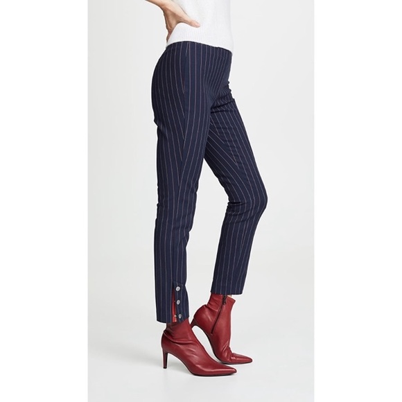 rag & bone Navy Pinstripe Pants - Picture 2 of 9